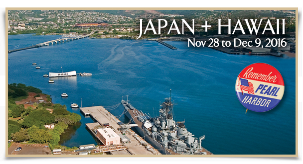 Japan + Hawaii Nov 28 to Dec 9, 2016